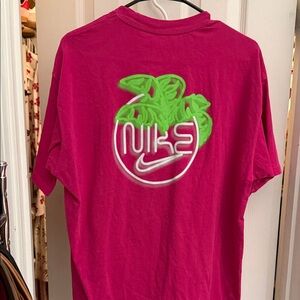 Nike Hot Pink Fuchsia and Neon Graphic Oversized Tee €€€